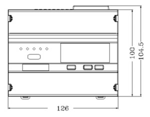 EM737 is a Three Phase Smart Electric Energy Meter - Front View