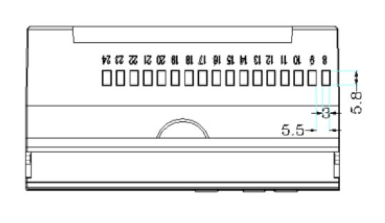 EM737 is a Three Phase Smart Electric Energy Meter - Side View 2