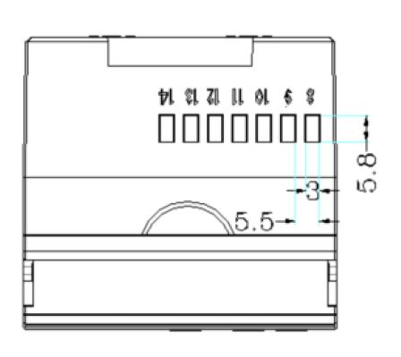 EM418 Single Phase Smart Electric Energy Meter - Side View 2